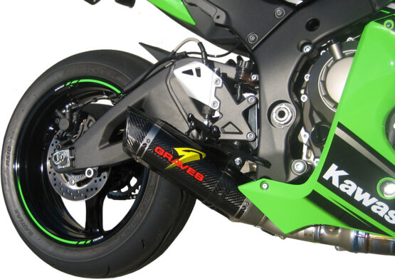 Graves CF/Titanium Slip-On Exhaust w/Link Pipe For 16-20 ZX10R - Image 5