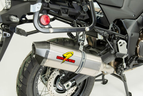 Graves Titanium Slip-On Exhaust Silver Fits 2020 Suzuki V-Strom 1050 - Image 4
