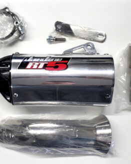 RT5 Polished Aluminum Slip On Exhaust Muffler