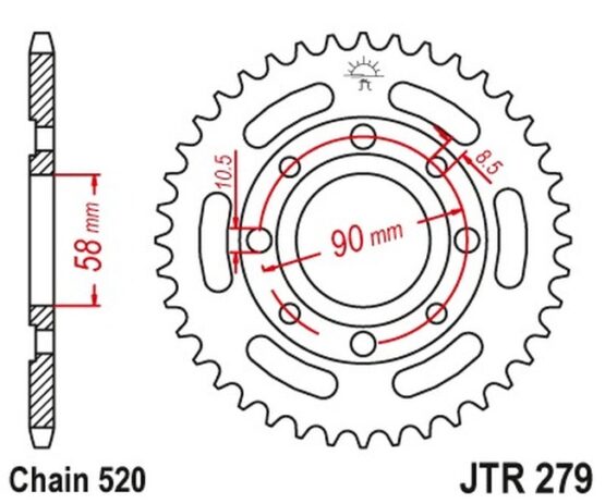 Steel Rear Sprocket - 30 Tooth 520 - Image 3