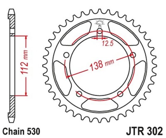 Steel Rear Sprocket - 43 Tooth 530 - Image 4