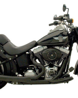 Kerker Supermeg 2-1 Black Exhaust System Fits 12-16 Harley FXS FLS