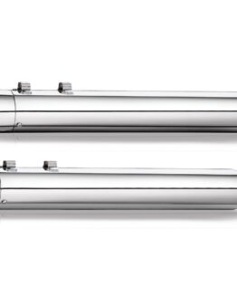 3-1/2" Dual Slip On Exhaust w/ End Caps