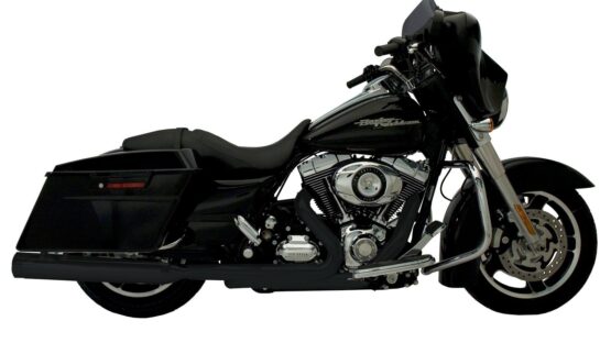 Black Ceramic Stout Dual Slip On Exhaust - Image 2