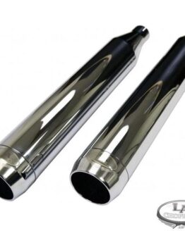 Tru Power 3-1/2" Chrome Dual Slip On Exhaust Mufflers