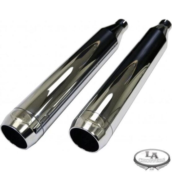 Tru Power 3-1/2" Chrome Dual Slip On Exhaust Mufflers
