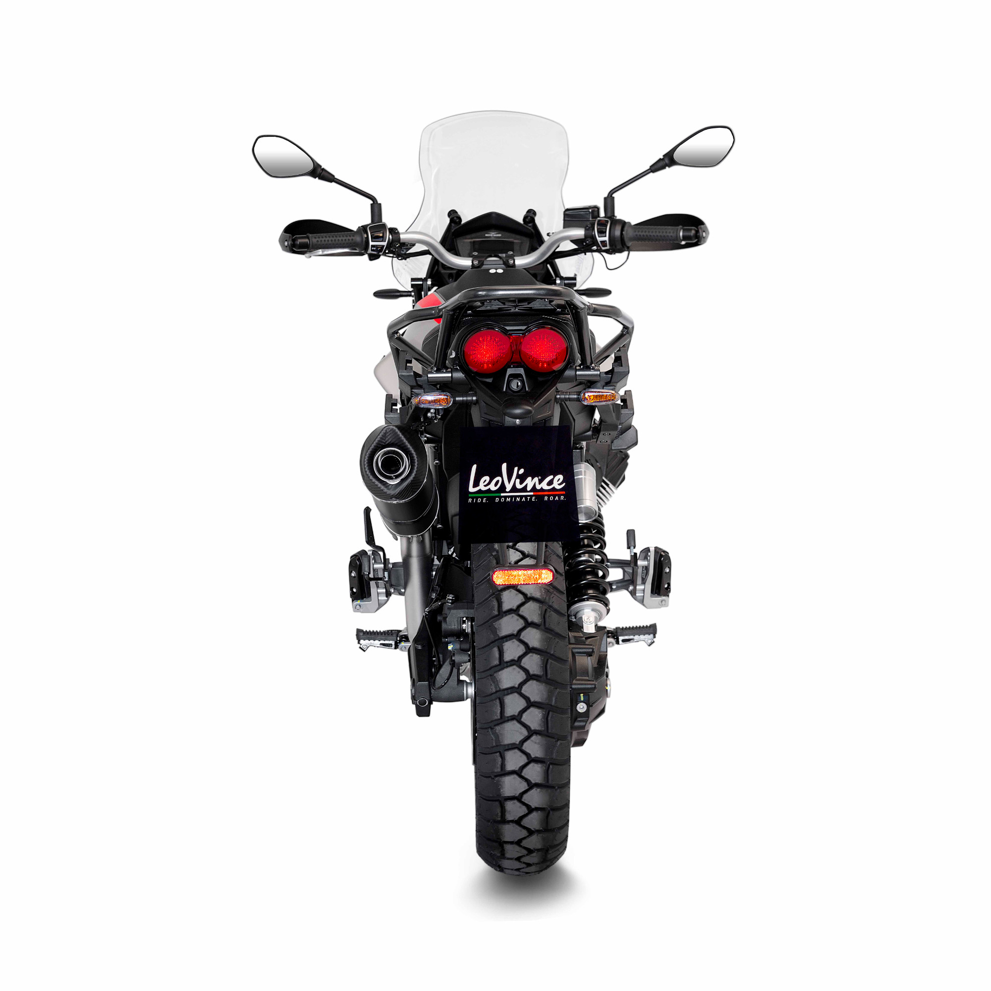 Leo Vince LV One Evo Black Slip-On Exhaust Fits 19-21 Moto Guzzi V85 TT - Image 4