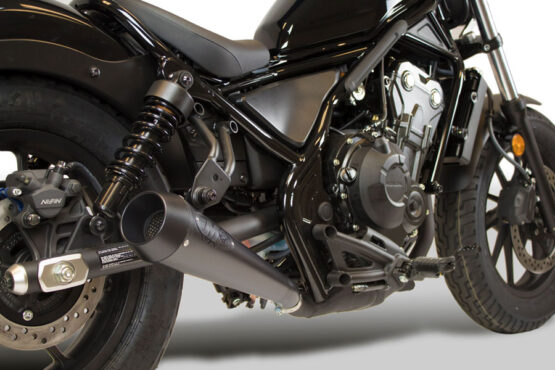 Retro Drag Black Slip On Exhaust - Image 2