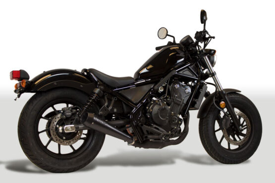 Retro Drag Black Slip On Exhaust - Image 4