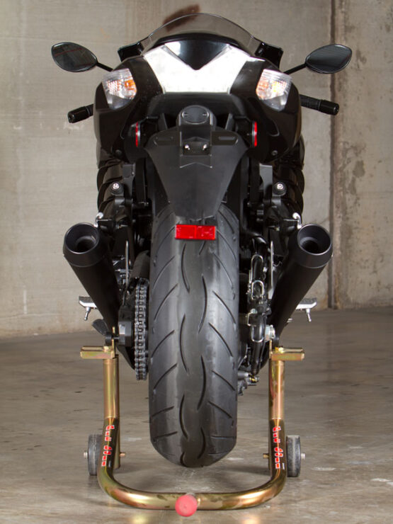 Retro Drag Black Dual Slip On Exhaust - Image 3