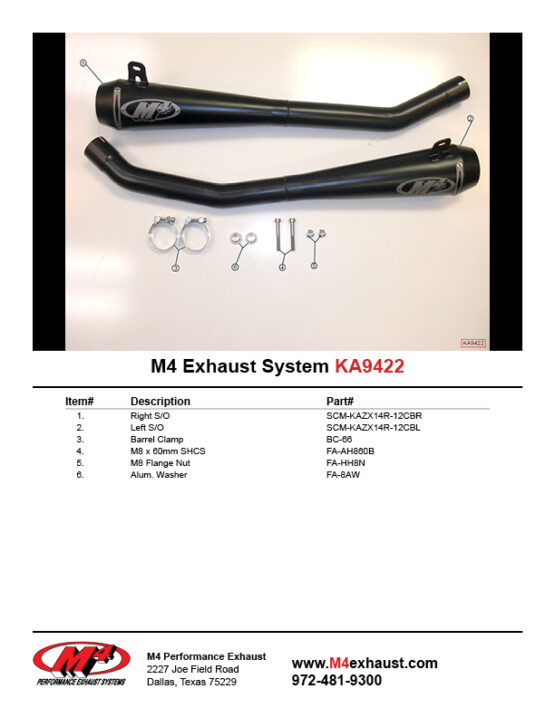 Retro Drag Black Dual Slip On Exhaust - Image 4