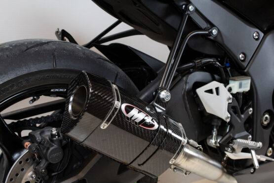 Tech1 Carbon Fiber Slip On Exhaust w/ Titanium Link Pipe - Image 3