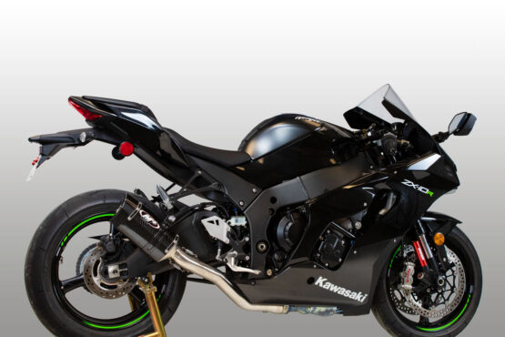 Tech1 Carbon Fiber Slip On Exhaust w/ Titanium Link Pipe - Image 5