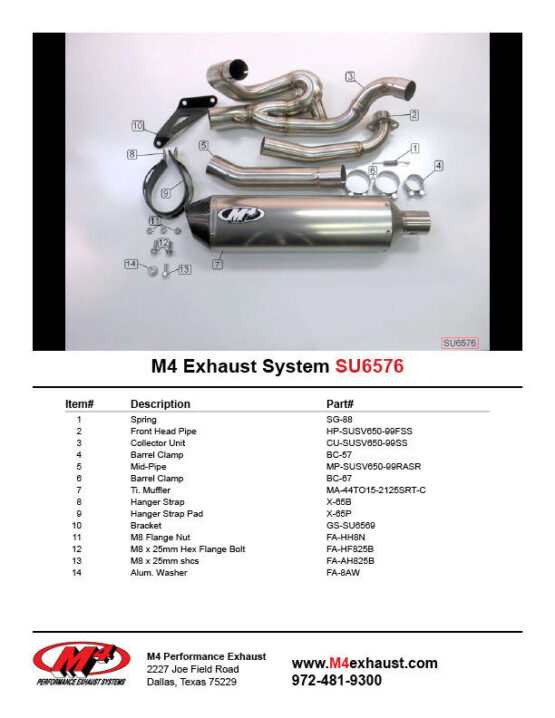 Race Mount Titanium Full Exhaust w/ Stainless Tubing - Image 2