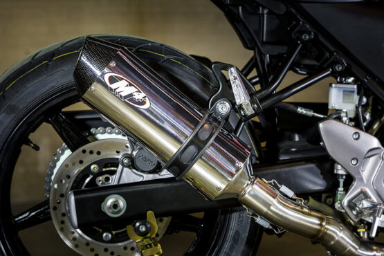Standard Mount Full Exhaust w/ Stainless Muffler & Stainless Tubing