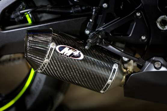 Street Slayer Carbon Fiber Full Exhaust w/ Stainless Tubing