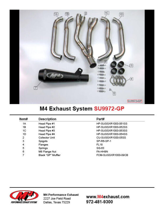 Black GP Full Exhaust w/ Stainless Tubing - Image 2