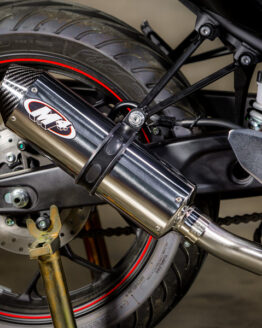 Full Exhaust w/ Polished Muffler & Stainless Tubing