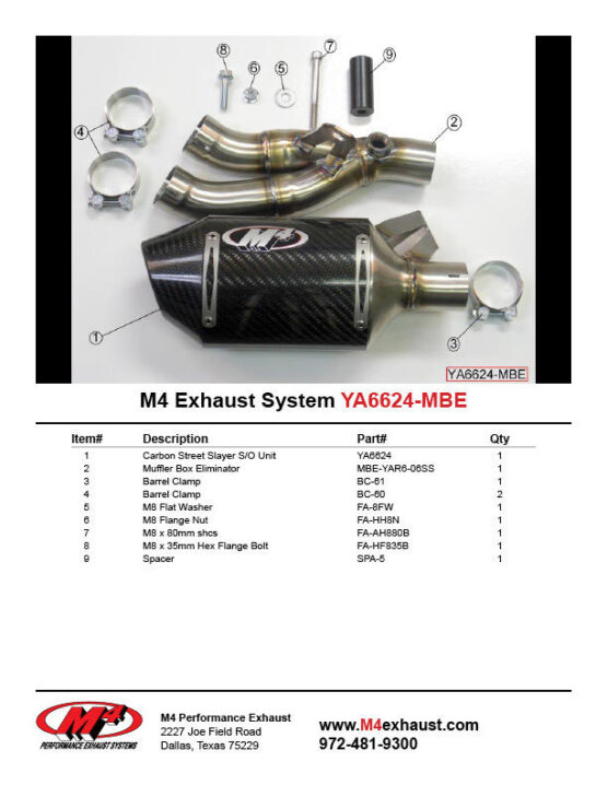 Street Slayer Carbon Fiber Slip On Exhaust w/ Link Pipe - Image 4