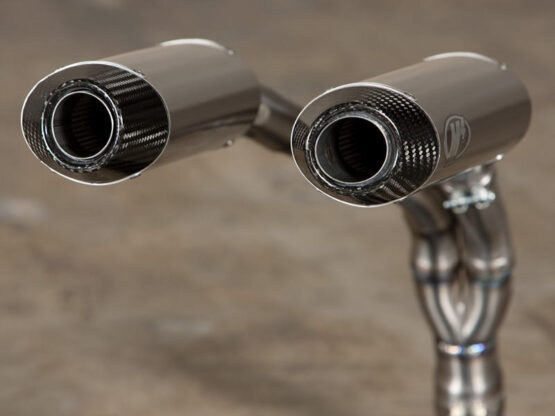 Titanium Dual Slip On Exhaust - Image 2