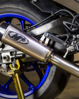 GP2 Titanium 3/4 Slip On Exhaust w/ Titanium Megaphone Muffler