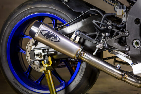 GP2 Titanium 3/4 Slip On Exhaust w/ Titanium Megaphone Muffler