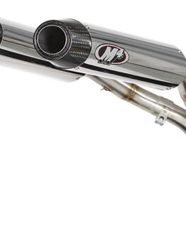 M4 Polished Dual Slip-On Exhaust with Link Pipe Fits 09-14 Yamaha R1