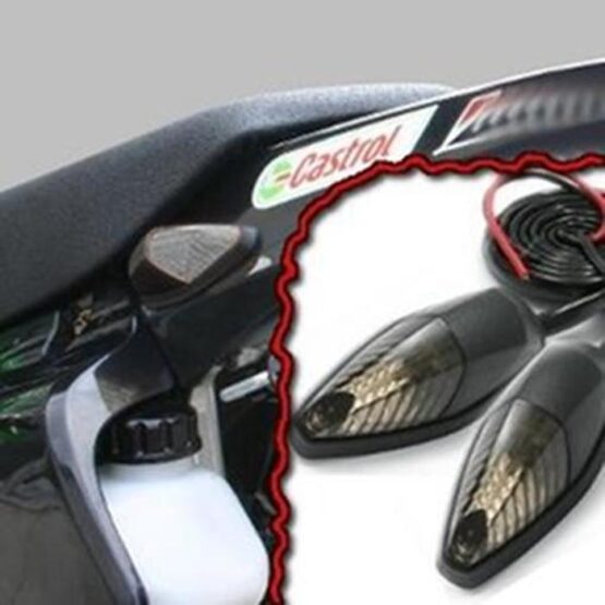 Smoke Lens L.E.D. Turn Signal - Type 586 DRC MotoLED Flasher or Marker Light