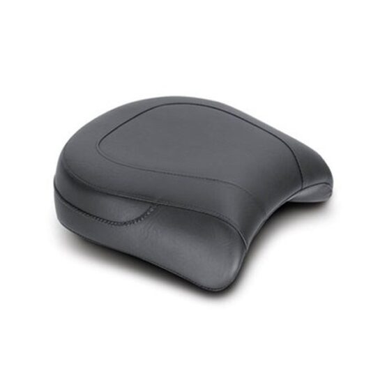 Vintage Plain Vinyl Pillion Pad Black Foam