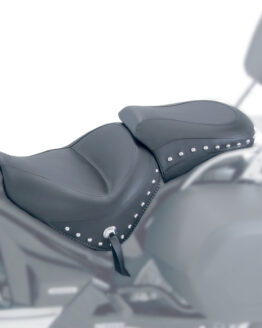 Touring Concho Studded Vinyl 2-Up Seat - Black