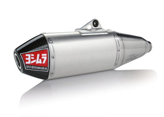 Yoshimura RS-4 Slip-On Exhaust SS-AL-CF Silver Fits 17-20 Kawasaki KX250F
