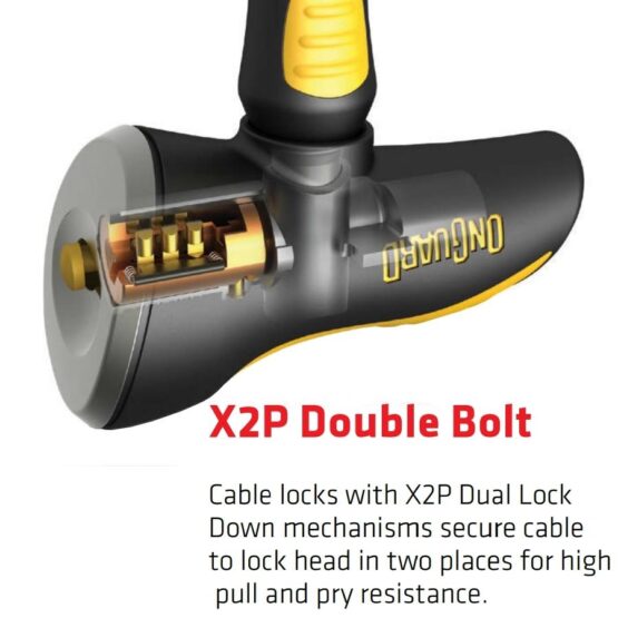 OnGuard Akita 10' 12mm Double Bolt Lock for Motorcycle Scooter ATV Bicycle - Image 3