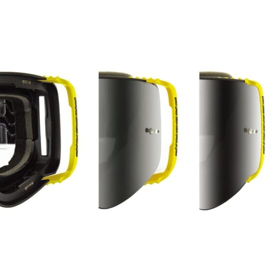 3206 Advanced MX Goggles - White w/ Magnetic Blue Iridium Lens - Image 3
