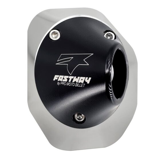 Pro Moto Billet Side Shooter Spark Arrestor End Cap Black Fits CRF450R/X