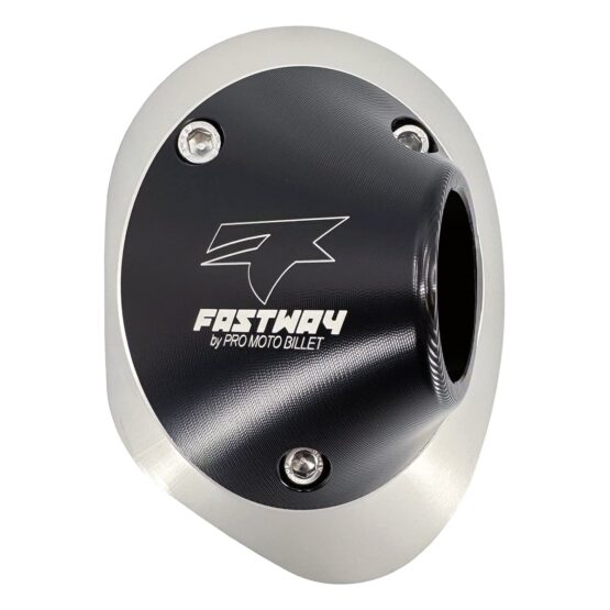 Side Shooter Spark Arrestor Exhaust End Cap - Black