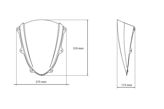 Z-Racing Windscreen - Blue - Image 2