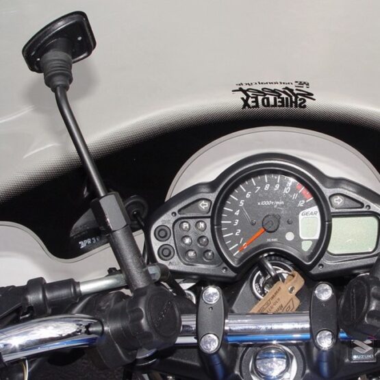 Smoke Street Shield EX Windshield w/ 1" Handlebar Mounts - Image 8