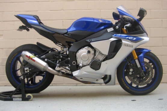 Graves Titanium Slip-On Exhaust w/ Link Pipe Silver Fits Yamaha R1 - Image 2