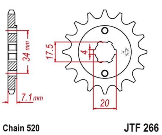 Countershaft Sprocket - 13 Tooth - Image 3