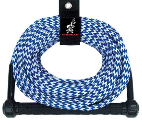 Airhead 1 Section Ski Rope with 12in Handle Blue White