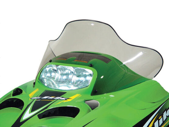 Powermadd Cobra Mid Smoke Windshield 16.25in For Arctic Cat ZR/ZL/Panther