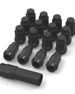 Lug Nut Set Black w/ Key 12x1.5 (16pcs)