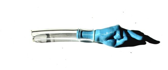 "The Bird" Fuel Hose Vent Cap - Light Blue W/ 2.5" 1/4" Diameter Clear Hose - Image 3