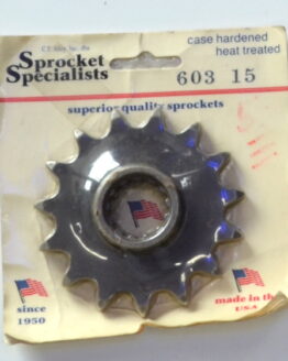 N.O.S. 15 TOOTH STEEL FRONT SPROCKET