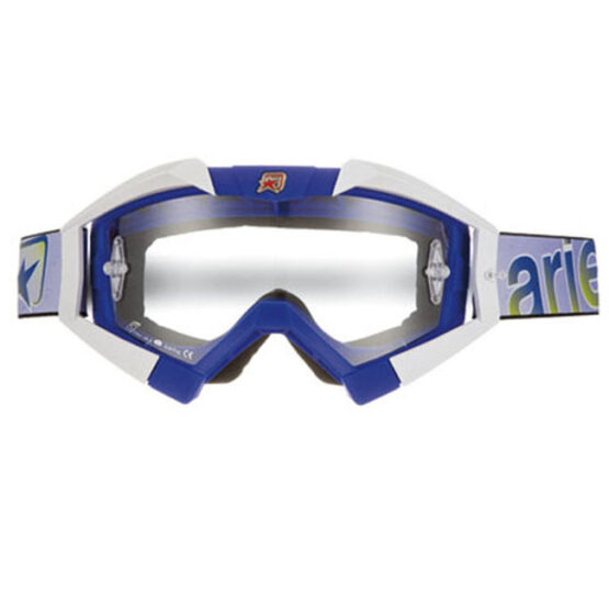 Ariete MX Goggles Riding Crows Blue White OTG