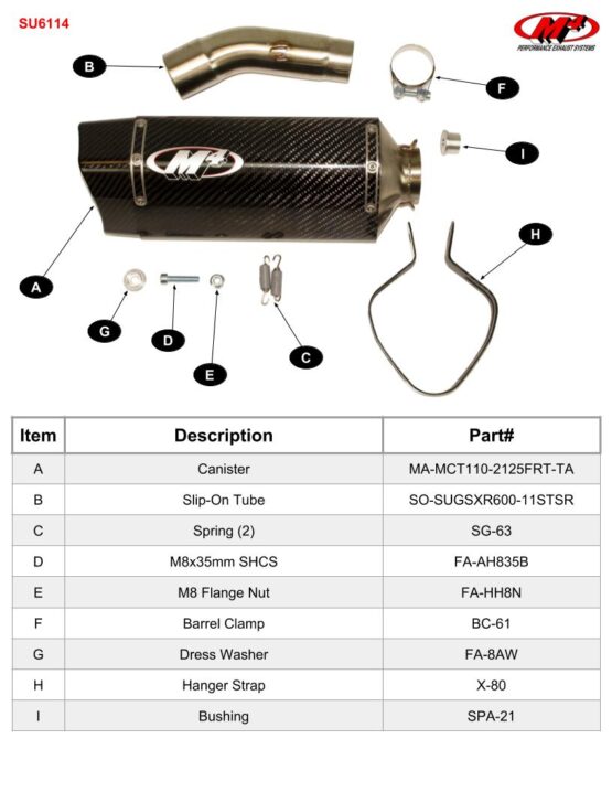 Tech1 Carbon Fiber Slip On Exhaust - Image 3