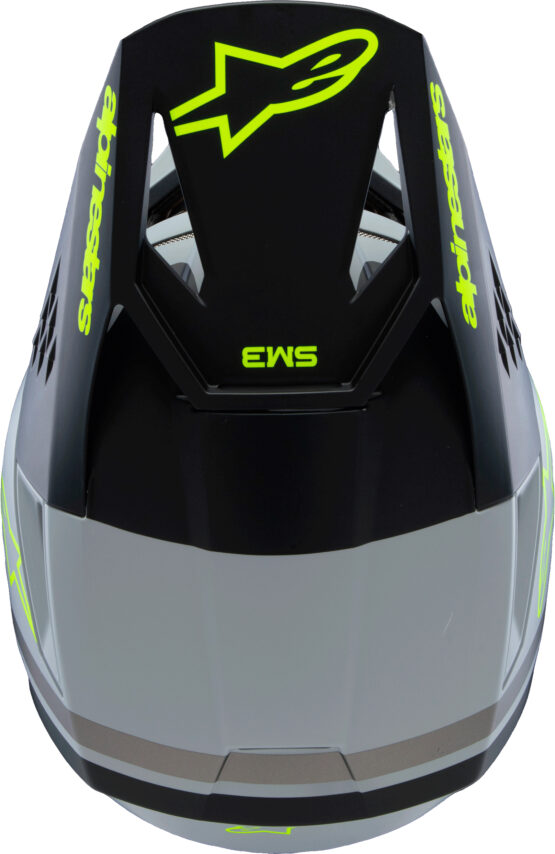 Alpinestars SM3 Youth Radium Helmet Gray/Black/Yellow Fluo YM - Image 3