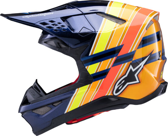 Alpinestars S-M10 TLD Helmet Dark Blue/Orange Small - Image 2