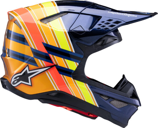 Alpinestars S-M10 TLD Helmet Dark Blue/Orange Small - Image 3