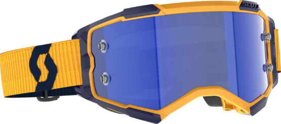 Scott Fury Goggle Dark Yellow/Dark Blue Blue Chrome Lens